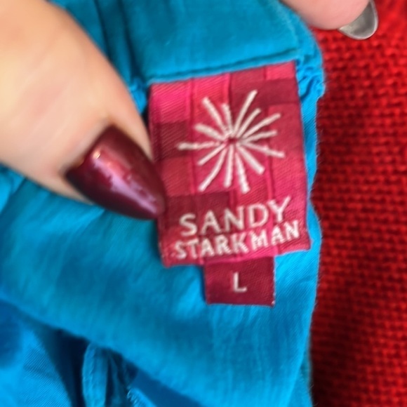 Sandy Starkman Boho Maxi Skirt Flared Beaded Belt Gypsy Godet Size Large - Picture 6 of 9